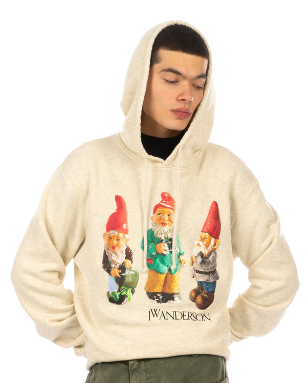 JW Anderson | Gnome Trio Hoodie Oatmeal - Concrete