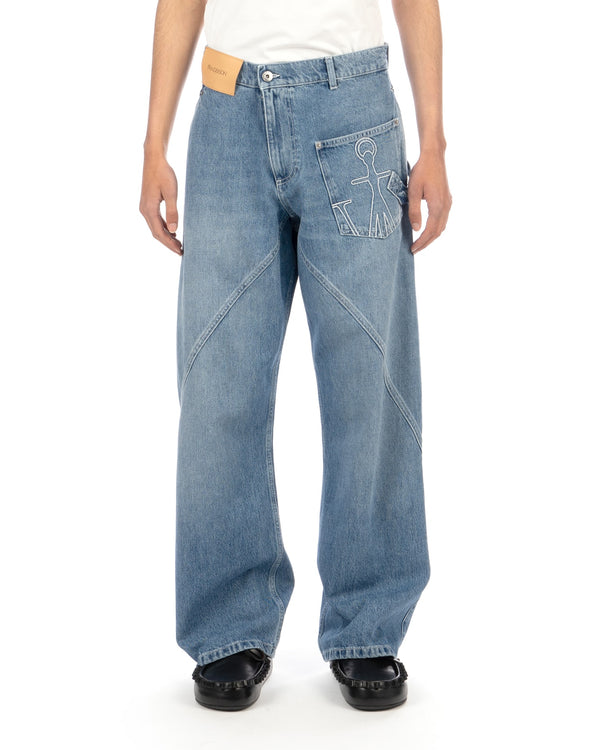 JW Anderson | Twisted Workwear Jeans Light Blue - Concrete
