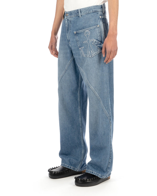 JW Anderson | Twisted Workwear Jeans Light Blue - Concrete