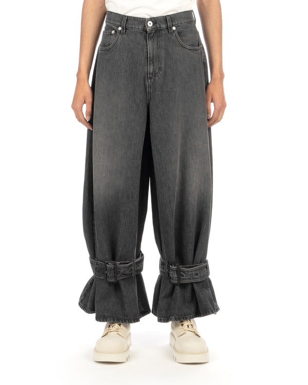 JW Anderson | Buckled Cuff Jeans Grey - Concrete