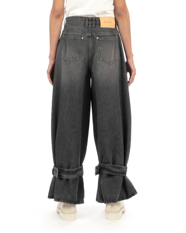 JW Anderson | Buckled Cuff Jeans Grey - Concrete