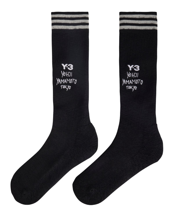 adidas Y-3 | Y-3 Heritage High Socks Black - Concrete