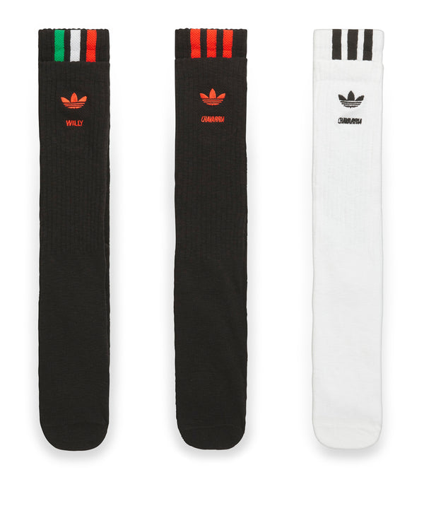 adidas | x Willy Chavarria Socks 3-pack 1x White 2x Black - Concrete