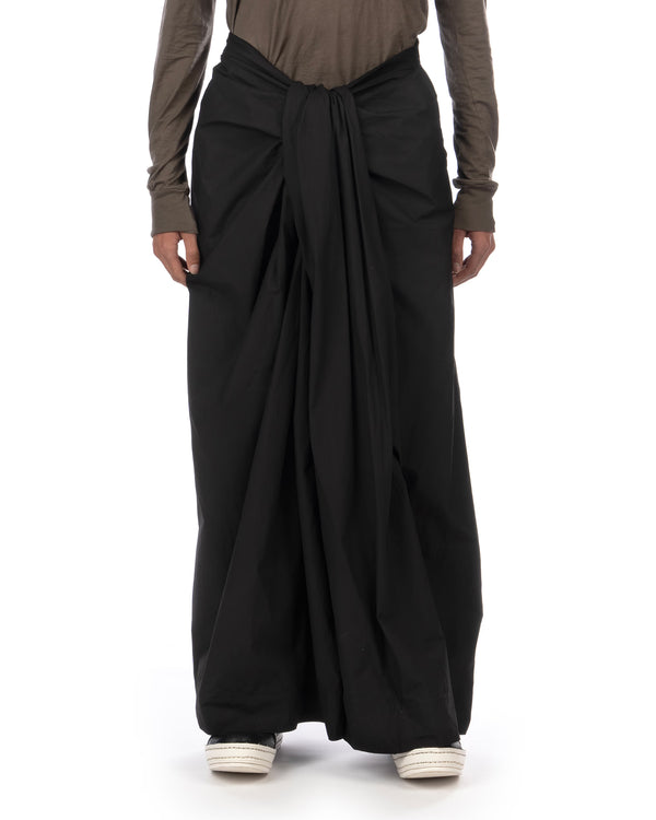 _JULIUS | Lungi Woven Pants Black - Concrete