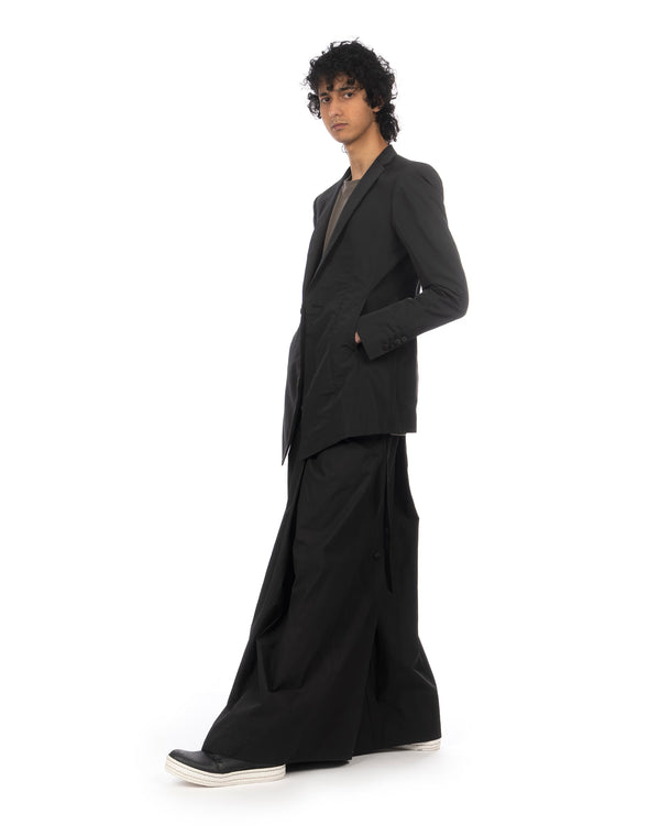 _JULIUS | Lungi Woven Pants Black - Concrete