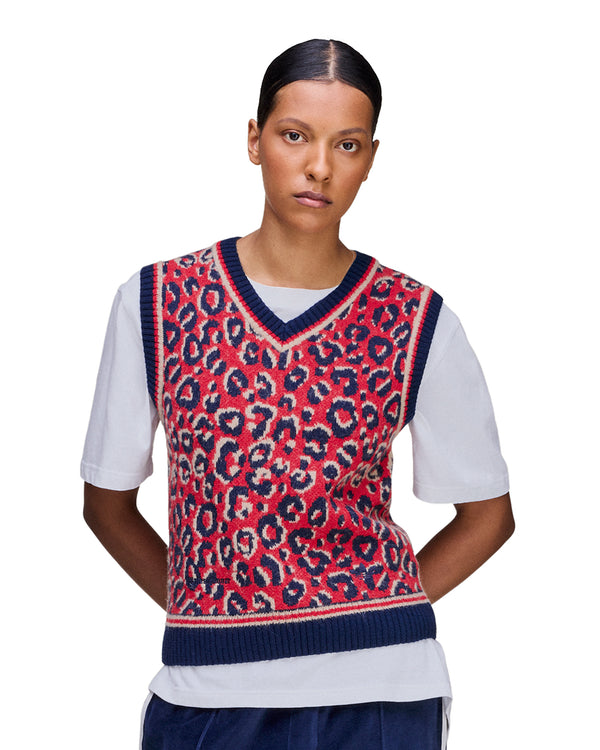 adidas | x Wales Bonner Knit Panther Vest Multi - Concrete