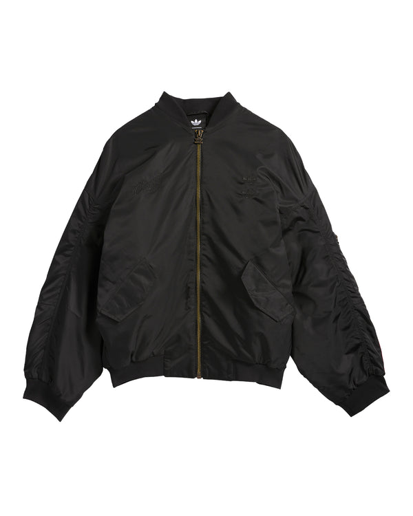 adidas | x Willy Chavarria Satin Bomber Jacket Black - Concrete