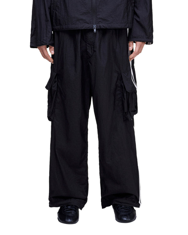 adidas Y-3 | Nylon Wired 3 Stripes Track Pants Black - Concrete