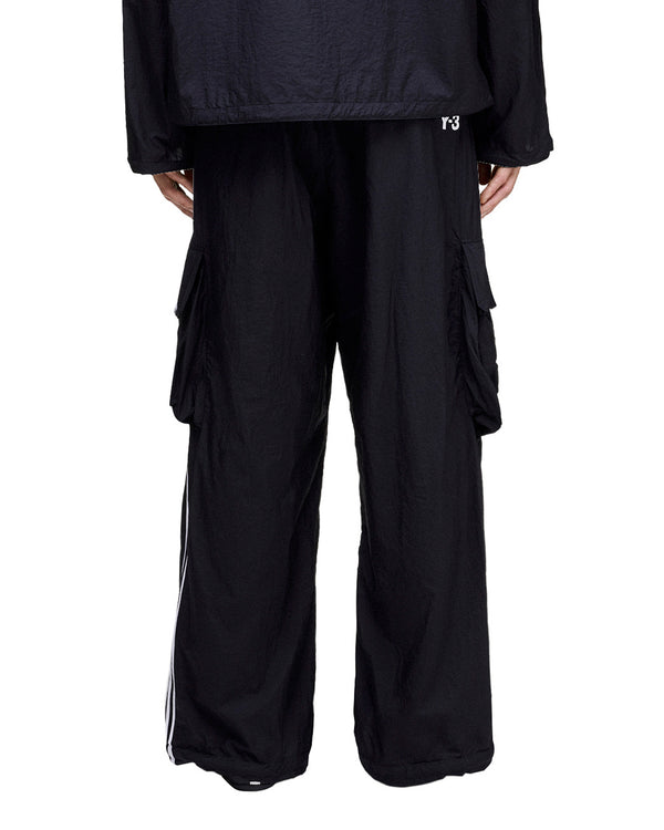 adidas Y-3 | Nylon Wired 3 Stripes Track Pants Black - Concrete
