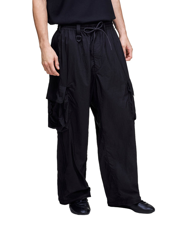 adidas Y-3 | Nylon Wired 3 Stripes Track Pants Black - Concrete