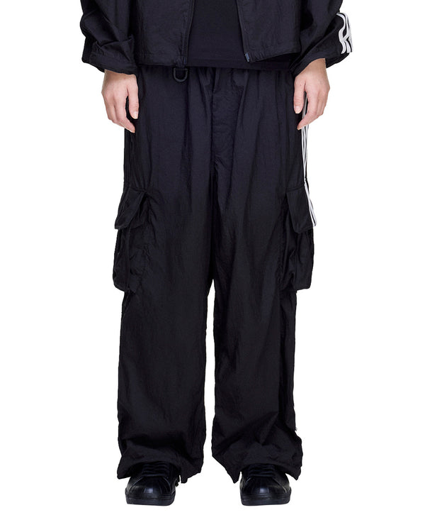 adidas Y-3 | Nylon Wired 3 Stripes Track Pants Black - Concrete