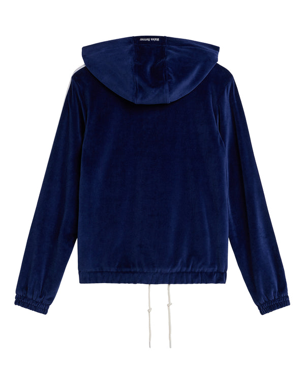 adidas | x Wales Bonner Velour Track Jacket Collegiate Navy - Concrete