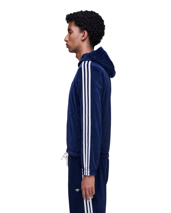 adidas | x Wales Bonner Velour Track Jacket Collegiate Navy - Concrete