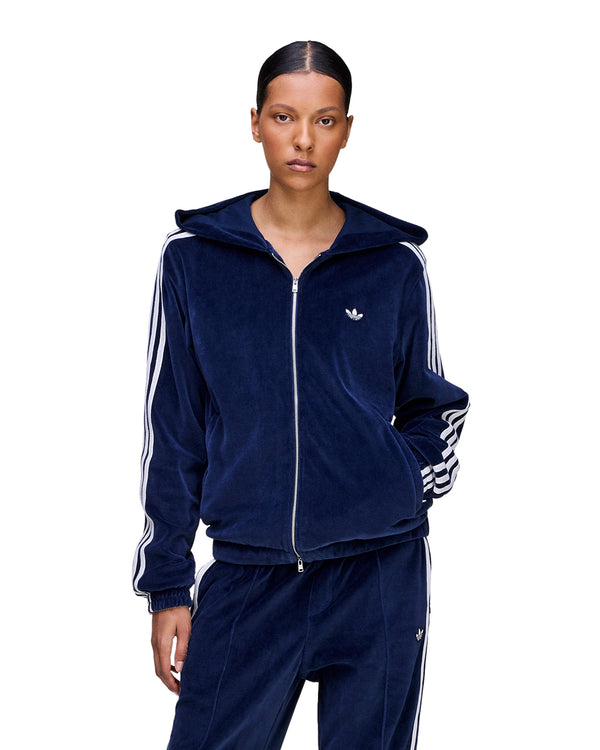 adidas | x Wales Bonner Velour Track Jacket Collegiate Navy - Concrete