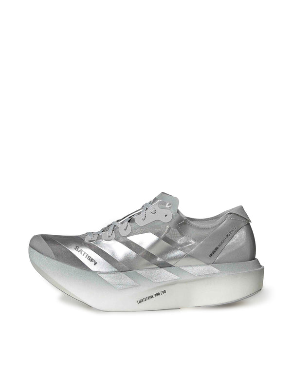 adidas | x Satisfy Adizero Adios Pro Evo 2 Silver / Metallic - Concrete
