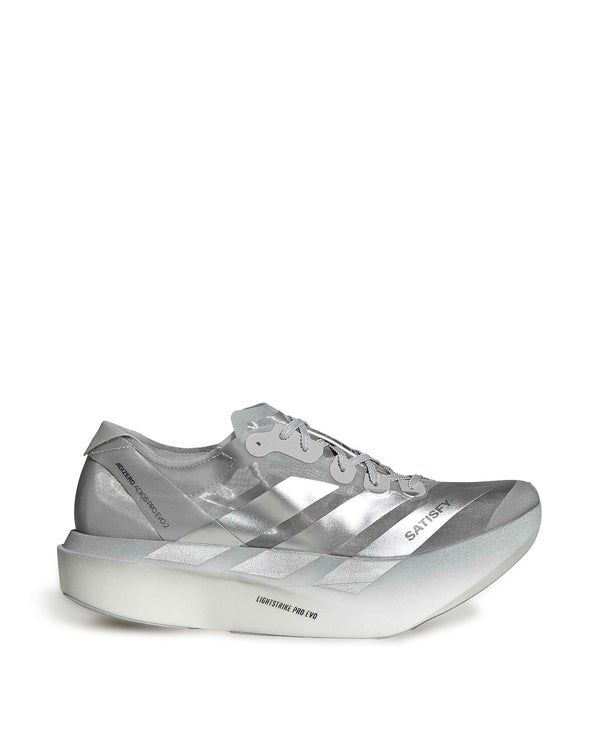 adidas | x Satisfy Adizero Adios Pro Evo 2 Silver / Metallic - Concrete