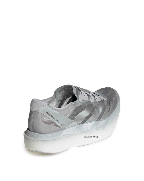 adidas | x Satisfy Adizero Adios Pro Evo 2 Silver / Metallic - Concrete
