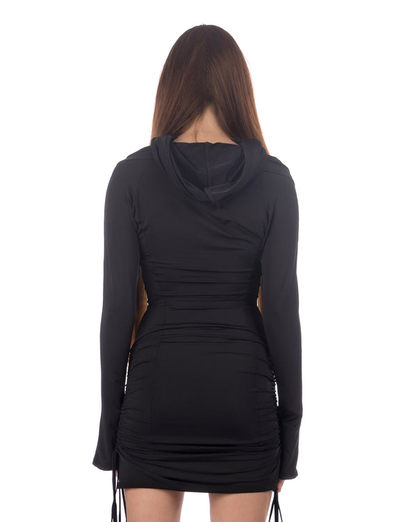 KNWLS | CU Hooded Stretch Dress Black - Concrete