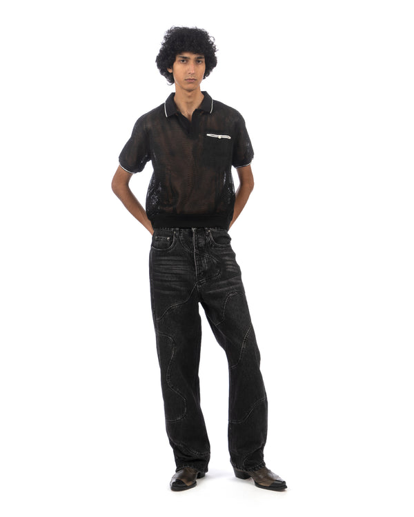 Kody Phillips | Mesh Polo Back - Concrete