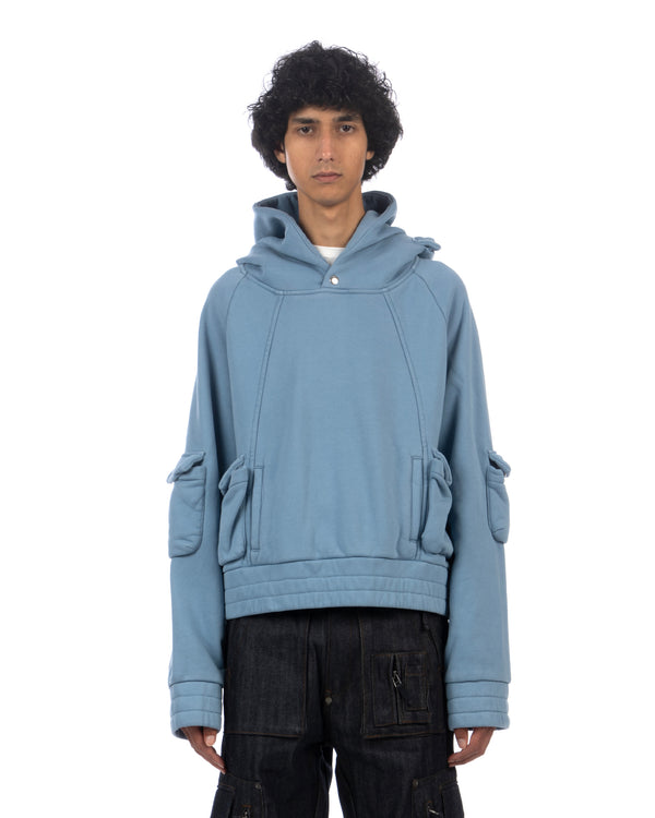 Kody Phillips | Cargo Hoodie Blue - Concrete