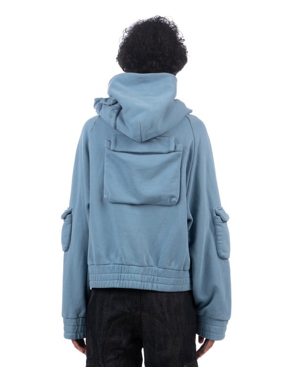 Kody Phillips | Cargo Hoodie Blue - Concrete