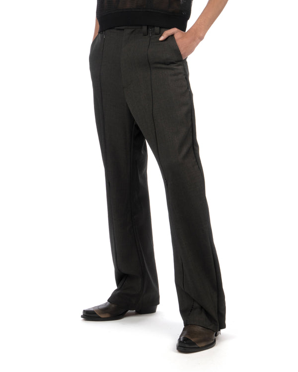 Kody Phillips | Zipper Pants Wool Suiting Black - Concrete