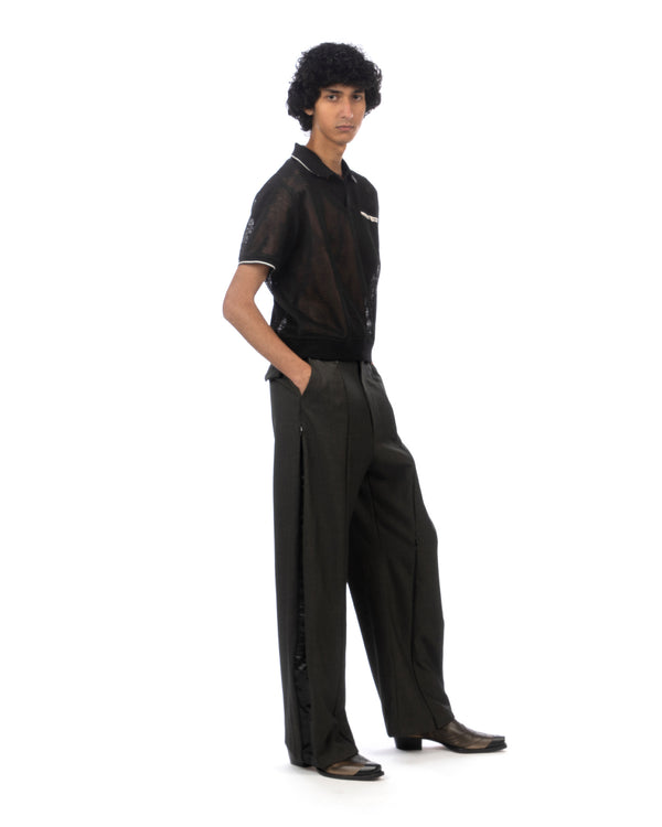 Kody Phillips | Zipper Pants Wool Suiting Black - Concrete