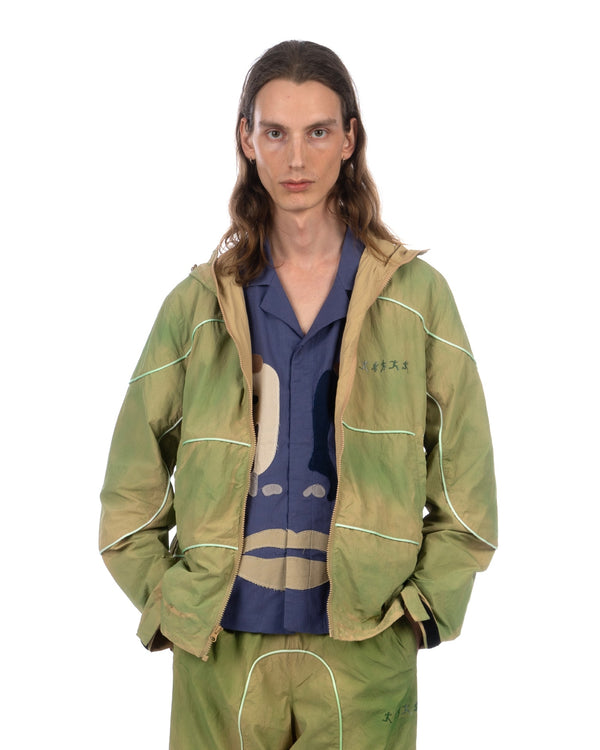 KidSuper | Gradient Tech Jacket Green - Concrete