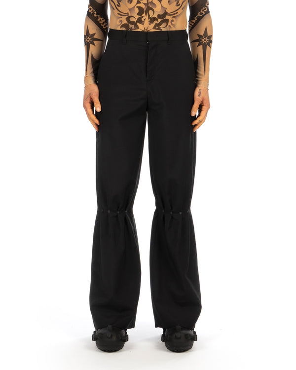 KUSIKOHC | Rivet Wool Pants Black - Concrete