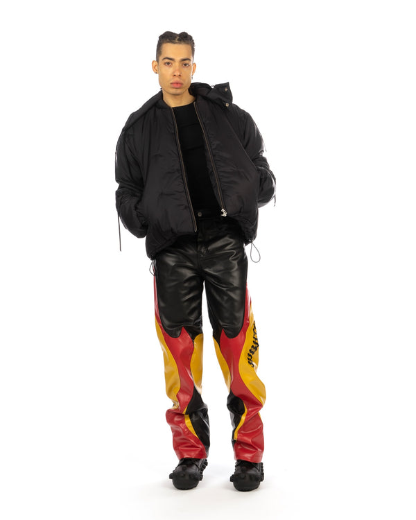 KUSIKOHC | Flower Puffer Jacket Black - Concrete