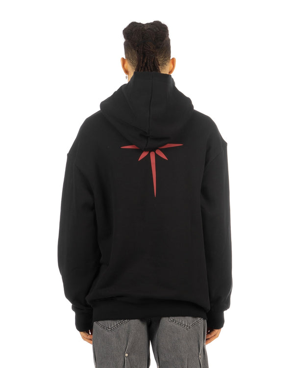 KUSIKOHC | Printed Hoodie Black - Concrete