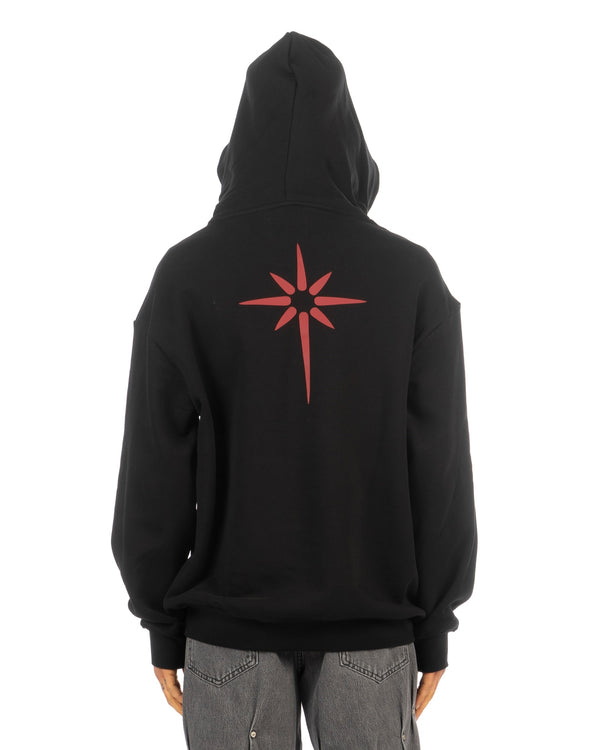 KUSIKOHC | Printed Hoodie Black - Concrete