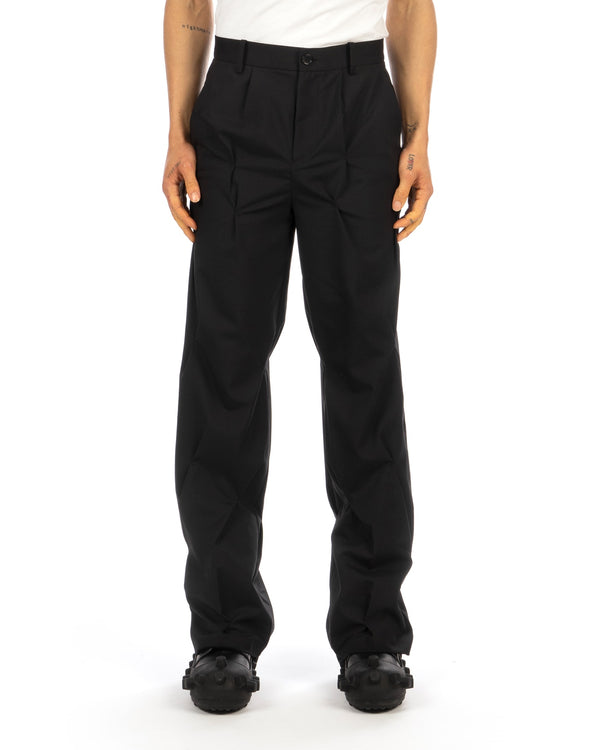 KUSIKOHC | Tailored Rivet Pants Black - Concrete