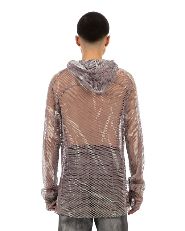 KANGHYUK | WGS Net Hoodie T-Shirt White / Black Print - Concrete