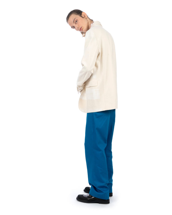 Marni | Brushed Striped Jacket Snow - Concrete