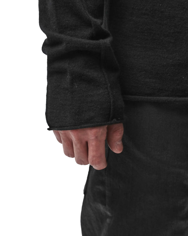 thom krom | M K 132 Cashmere Pullover Sweater Black - Concrete