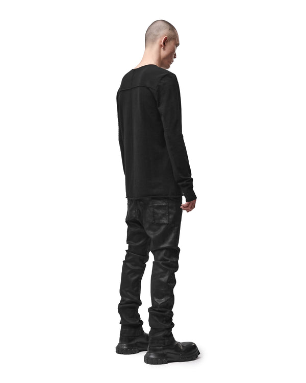 thom krom | M K 132 Cashmere Pullover Sweater Black - Concrete