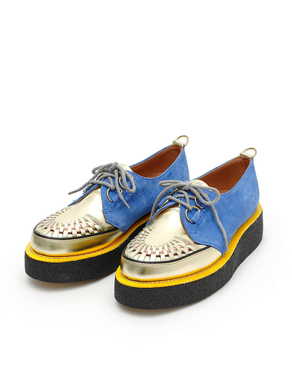 FACETASM | x George Cox Shoes Gold / Blue - Concrete
