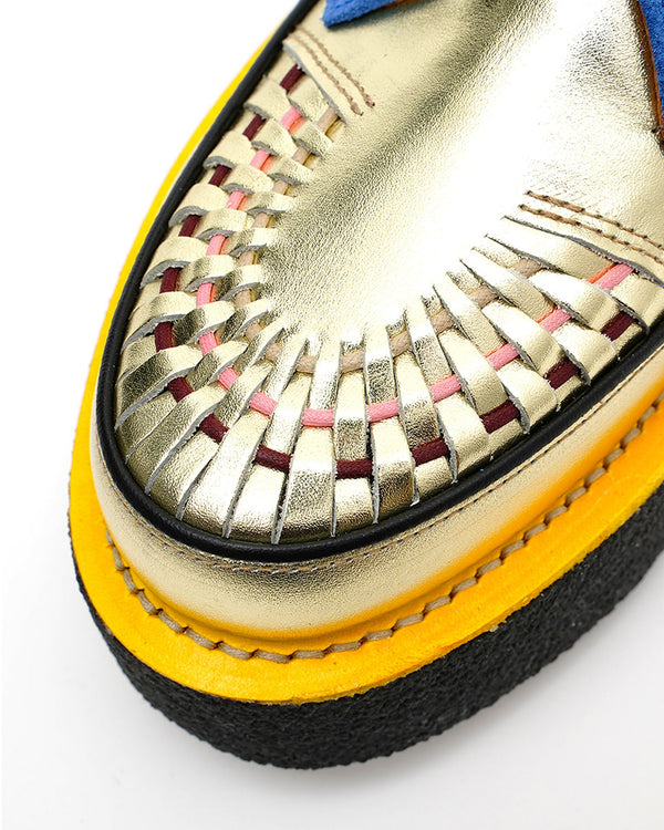 FACETASM | x George Cox Shoes Gold / Blue - Concrete