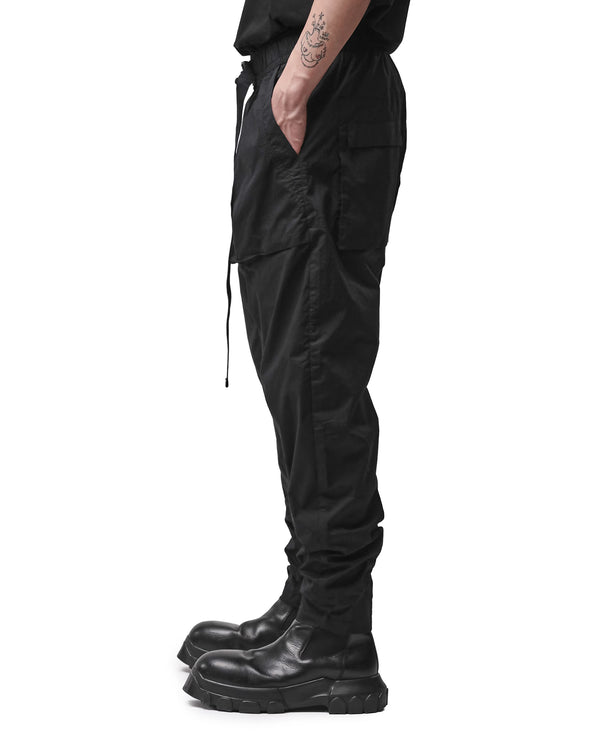 thom krom | M P 65 Drawstring Trousers Black - Concrete