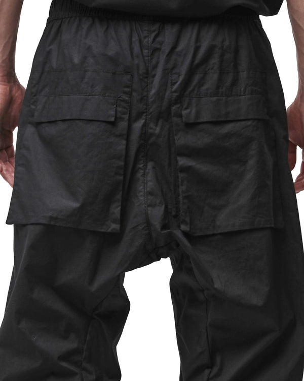 thom krom | M P 65 Drawstring Trousers Black - Concrete