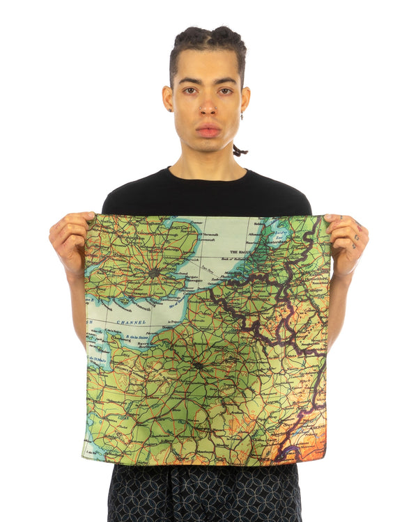 maharishi | Pocket Square Scarf Green - Concrete