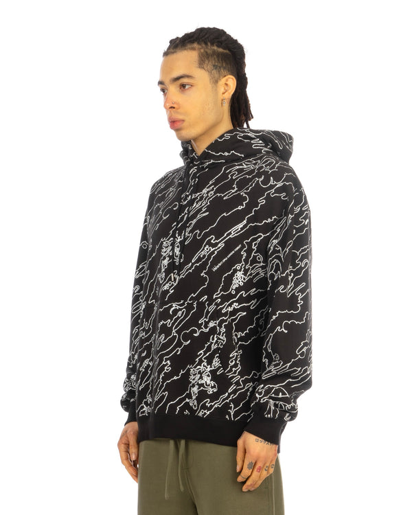 maharishi | 5130 Maha Basquiat Camo Hoodie Black - Concrete