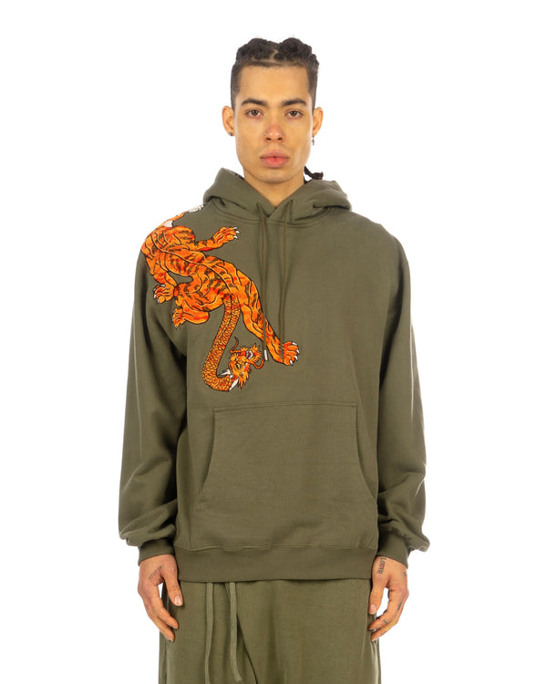 maharishi | 5312 Panther Chimera Hoodie Olive - Concrete
