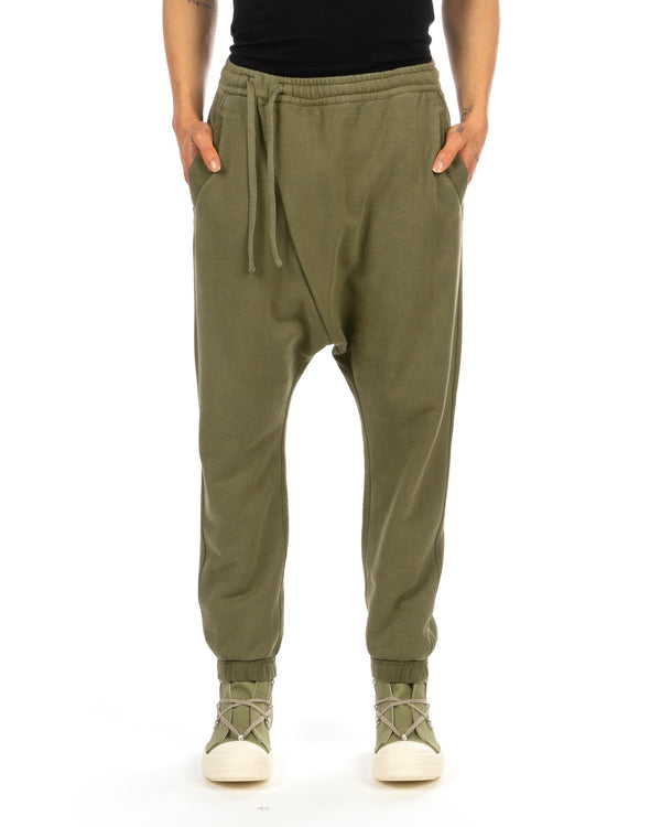 maharishi | 5003 Kesagiri Hemp Low Sweatpants Olive - Concrete