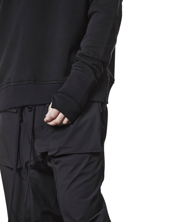 thom krom | M S 187 Men Sweat Shirt Pullover Black - Concrete