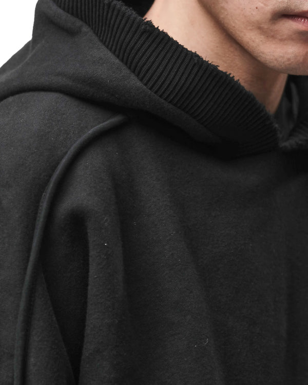 thom krom | M S 192 Cotton Pullover Hoodie Black - Concrete