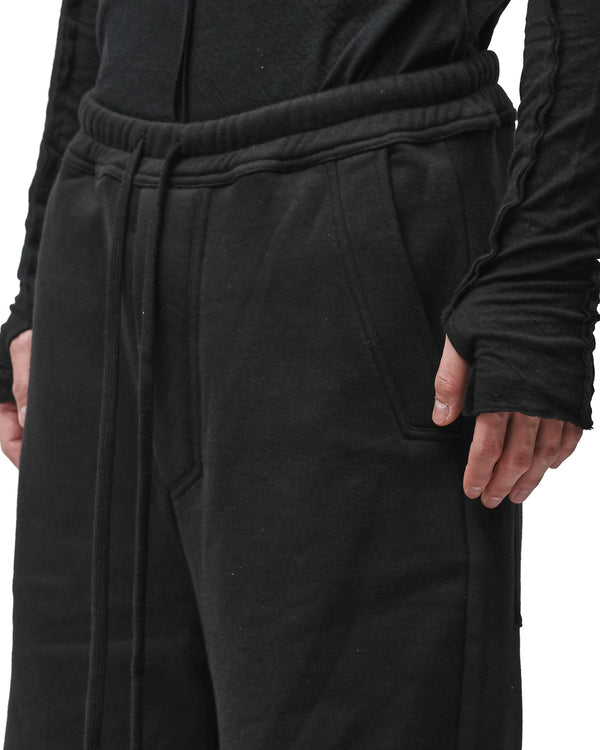 thom krom | M ST 540 Cotton Trousers Black - Concrete