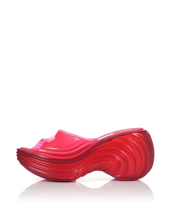 Melissa | x Diesel Quantum Platform Transparent Red - Concrete