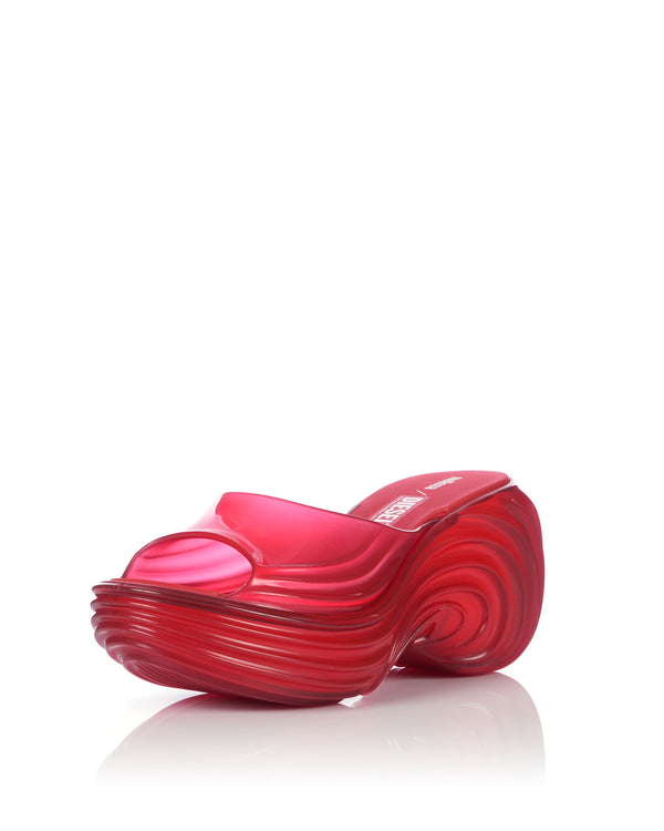 Melissa | x Diesel Quantum Platform Transparent Red - Concrete